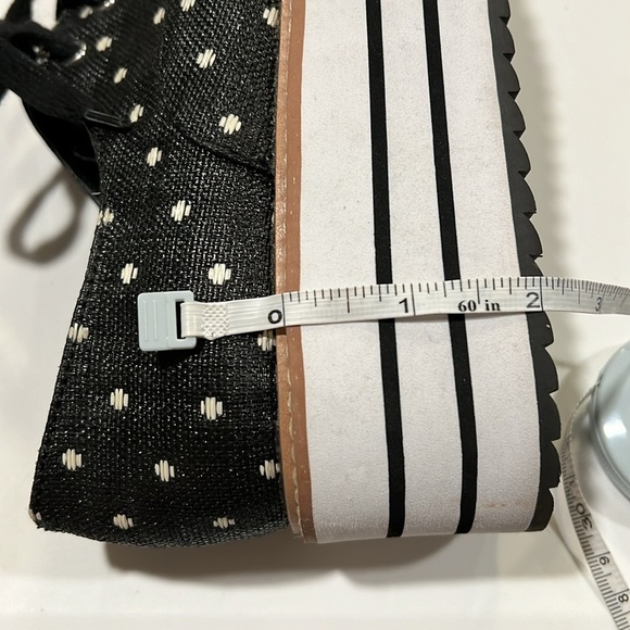 Zara Basic - 38, black and white polka dot platforms - Picture 9 of 9